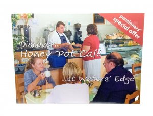 Honey Pot Cafe Waters Edge Barton Upon Humber Vintage Advertising Postcard