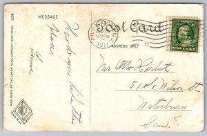 New Million Dollar Pier Night Atlantic City NJ New Jersey Antique Postcard PM 1c