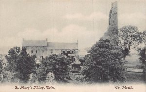 TRIM-COUNTY MEATH IRELAND~ST MARY'S ABBEY~LAWRENCE PHOTO POSTCARD