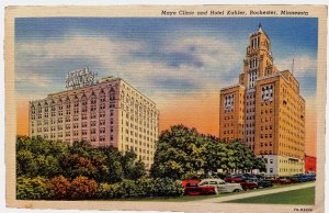 Vintage Postcard 1946 Mayo Clinic and Kahler Hotel, Rochester, Minnesota (MN)