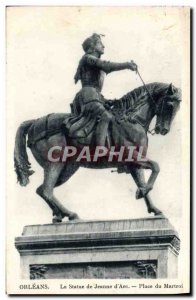 Old Postcard Orleans Statue Jeanne D & # 39Arc Place du Martroi