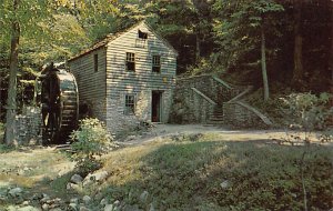 An 18th Century Grist Mill At Norris Dam View Postcard Backing 