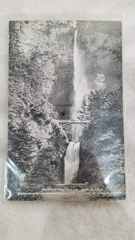 Antique Postcard, Multnomah Falls  Columbia River Highway, Oregon