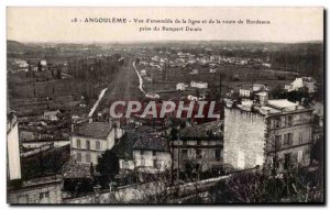 Angouleme - Vue Generale of the line and the way to Bordeaux taking Rempart D...