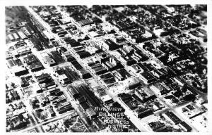 Billings Montana Aerial Business District Real Photo Antique Postcard K16665