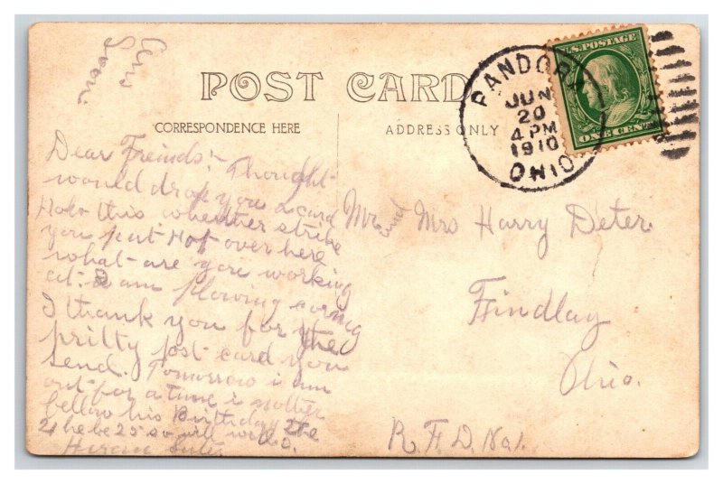 RPPC Two Dapper Men IN Bowler Hats 1910  Postcard U4