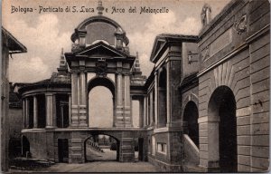 Italy Bologna Porticato di San Luca e Arco del Meloncello Vintage Postcard C051