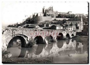 Modern Postcard Beziers Old Bridge and the Cathedral