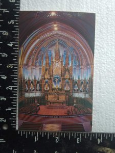 Postcard - Main Altar, Notre Dame Church - Montreal, Canada