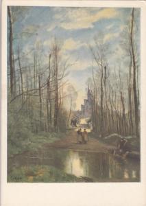 BF18139 j b corot l eglise de marissel painting art front/back image