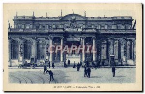 Old Postcard Bordeaux S & # 39Hotel Town