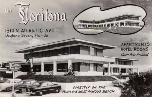 Daytona Beach Florida The Floritona Apartment Hotel Real Photo Postcard AA15655