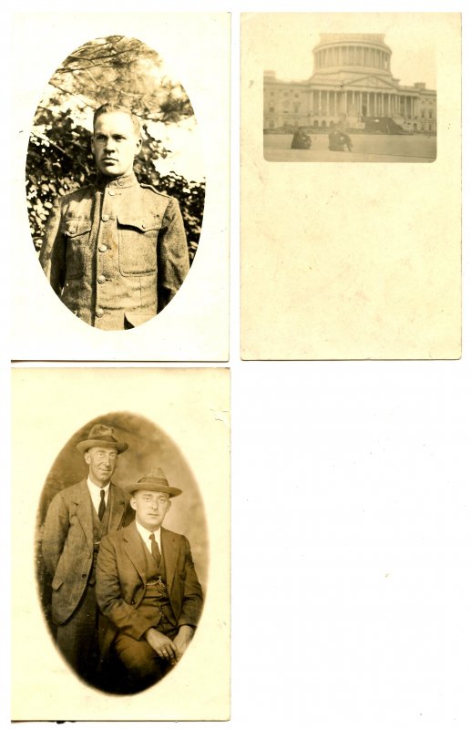 3 RPPC's - Men