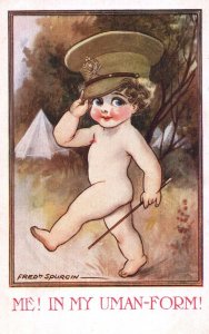 WW1 Little Comrades Fred Spurgin Military Comic Postcard