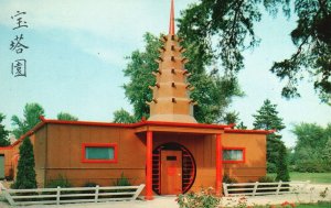 Vintage Postcard View of Chinese & American Foods Pagoda Inn Fort Wayne Indiana