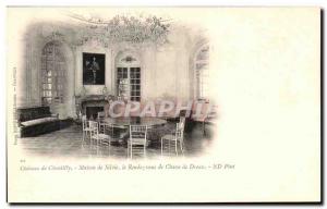 Old Postcard Chateau De Chantilly House Silvie Rendezvous Hunting Dreux