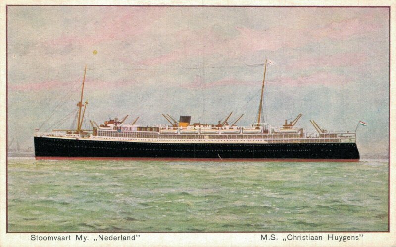 Stoomvaart Maatschappij Nederland M.S. Christiaan Huygens Ship Postcard ...