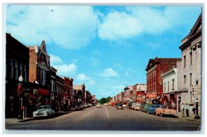 1959 5th Avenue Business District Antigo Wisconsin WI Antique Postcard