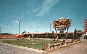 Vintage Postcard Yosemite Rancho Motel Blackstone Avenue Fresno California CA