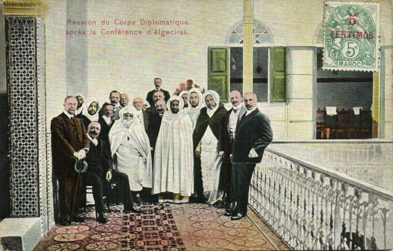 PC ALGERIA, RÃUNION DU CORPS DIPLOMATIQUE, Vintage Postcard (b29355)