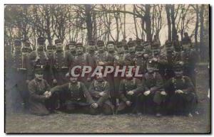 Old Postcard PHOTO CARD Army Soldiers