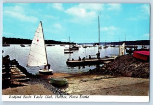 c1973 Halifax Nova Scotia Canada Postcard Bedford Basin Yacht Club Exterior View