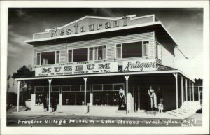 Lake Stevens WA Frontier Village Museum Real Photo Postcard