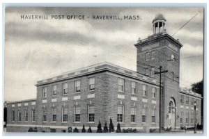 1934 Haverhill Post Office Haverhill Massachusetts MA Posted Vintage Postcard