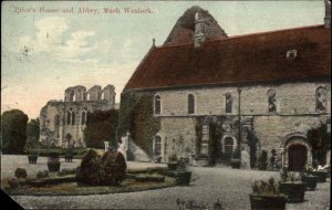 Much Wenlock England Prior's House and Abbey c1910 Vintage Postcard