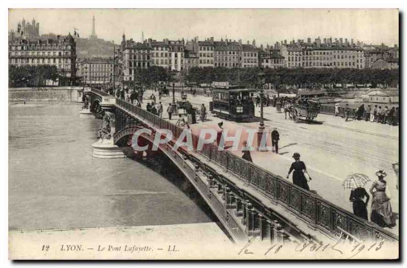 Postcard Old Lyon Pont Lafayette