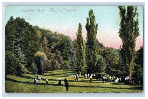 1900-10 Reservoir Park Toronto Canadian Vintage Postcard F28E