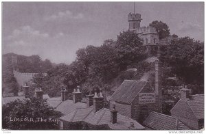 LINCOLN, Lincolnshire, England, 1900-1910's; The Keep, Aerial View