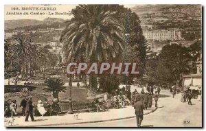 Old postcard Monte Carlo Casino the Garden Boulingre