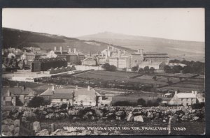 Devon Postcard - Dartmoor Prison and Great Mis Tor, Princetown  RS10795