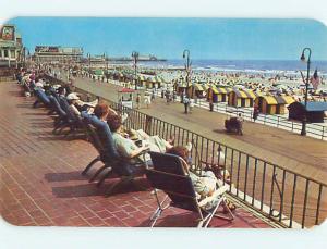 Unused 1950's BOARDWALK AT HOTEL Atlantic City New Jersey NJ Q5267