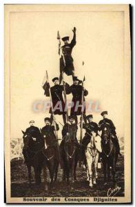 Old Postcard Remembrance Cossack Djiguites Horses