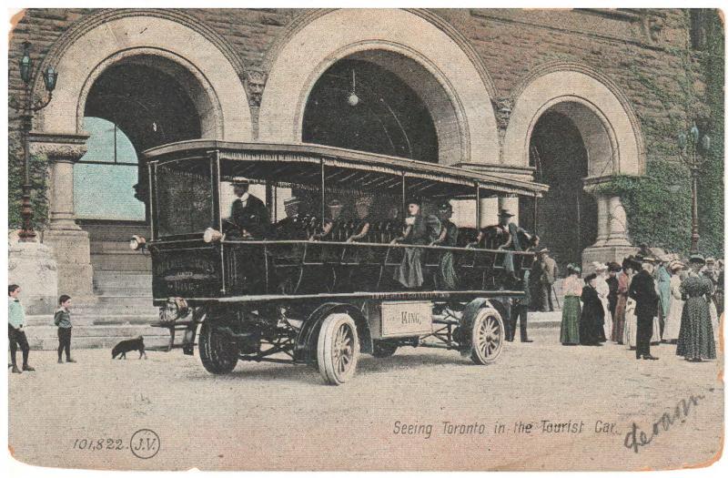 TOURIST BUS in TORONTO CANADA 1903 ANTIQUE POSTCARD (4)