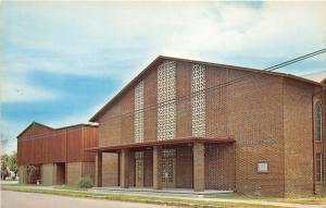 Sallisaw Oklahoma~First Baptist Church~Sequoyah County~c1950s Postcard