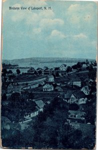 Aerial View of Lakeport NH c1910 Vintage Postcard V05