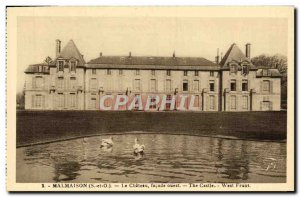 Old Postcard Malmaison Chateau Facade West Swan