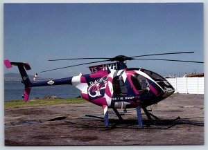 Aviation Postcard Civair Helicopters Radio Go Eie Hoop FM Hughes 369E FY9