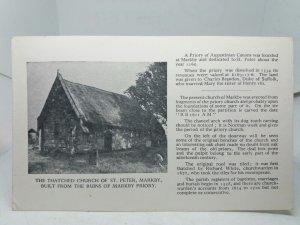 St Peters Church Markby Lincolnshire Vintage Early 1900s Educational Postcard