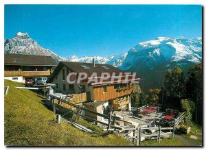 Postcard Modern Switzerland Engelberg Restaurant Fluhmatt
