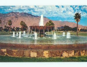 Pre-1980 FOUNTAIN AT AIRPORT Palm Springs - Near Anaheim & Los Angeles CA E3446