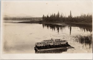 Lake Kathlyn near Smithers BC Jennings Bros Advertising Killam RPPC Postcard G8