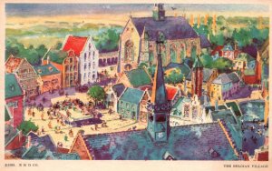 Vintage Postcard 1920's The Belgian Village A Century Of Progress Moline, IL