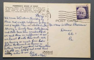 Fisherman's Wharf at Night Postcard