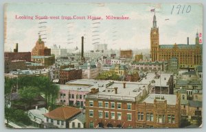 Milwaukee Wisconsin~Court House Southview~c1910 Postcard