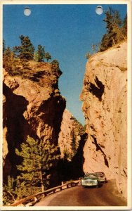 Sinclair Canyon Radium Hot Springs Kootenay National Park BC Postcard Vtg UNP 