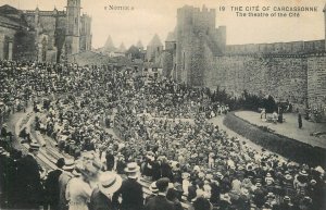 Set of 10 vintage postcards - The cite of Carcassonne, France